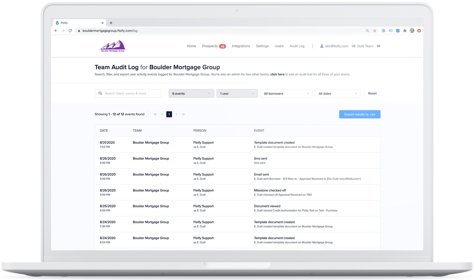 Track Over 100 Events With Floify's Updated Audit Log